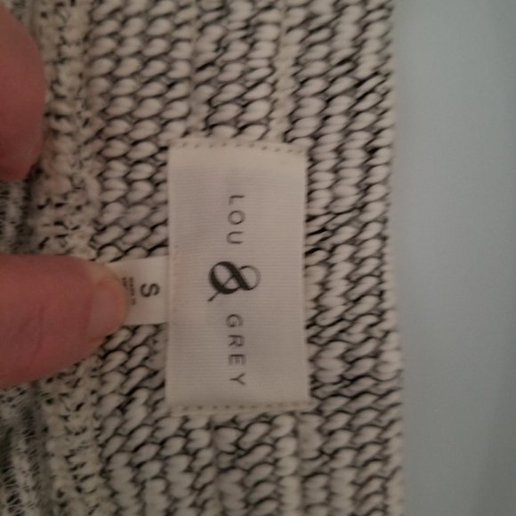 Lou and Grey Wide Leg Lounge Pants Size Small Grey and White Texured. - Picture 3 of 9